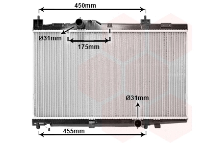 Radiator, engine cooling (53002318)