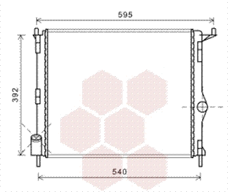 Radiator, engine cooling (43002476)