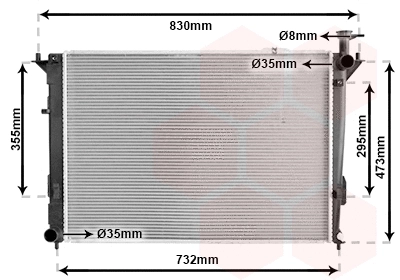 Radiator, engine cooling (82002447)