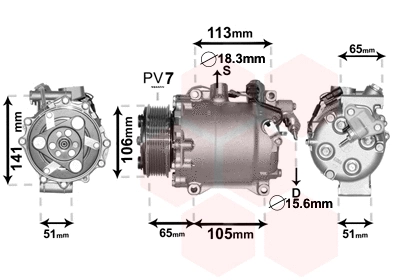 Compressor, air conditioning (2500K263)