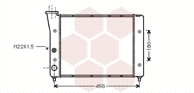 Radiator, engine cooling (58002083)