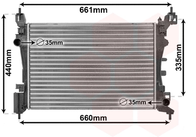 Radiator, engine cooling (17002318)
