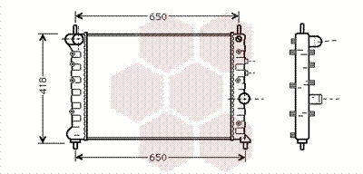 Radiator, engine cooling (73002078)