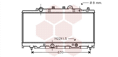 Radiator, engine cooling (17002148)