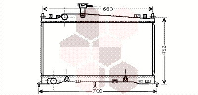Radiator, engine cooling (27002161)