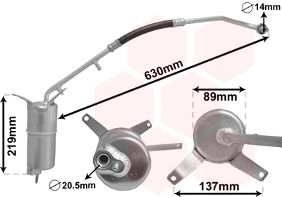 Dryer, air conditioning (1800D111)