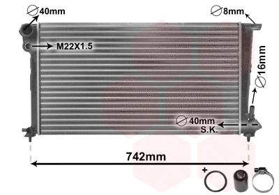 Radiator, engine cooling (09002159)