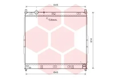 Radiator, engine cooling (81002122)
