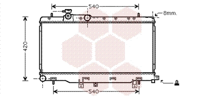 Radiator, engine cooling (51002050)