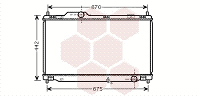 Radiator, engine cooling (53002461)