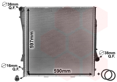 Radiator, engine cooling (06002275)