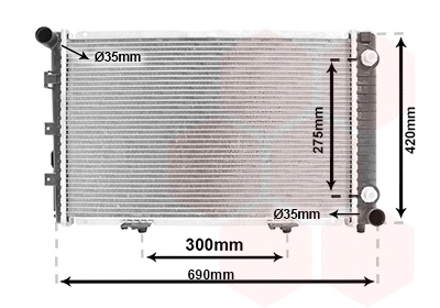 Radiator, engine cooling (30002061)