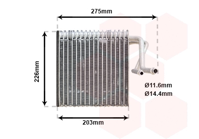 Evaporator, air conditioning (4000V287)