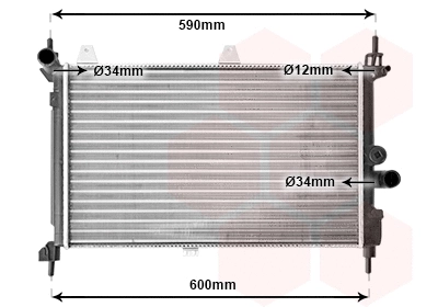 Radiator, engine cooling (37002127)