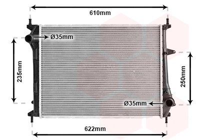 Radiator, engine cooling (17002329)