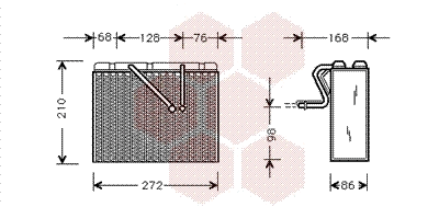 Evaporator, air conditioning (3700V300)