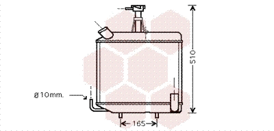 Radiator, engine cooling (98002001)