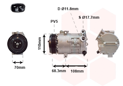 Compressor, air conditioning (3700K418)