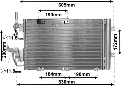 Condenser, air conditioning (37005454)