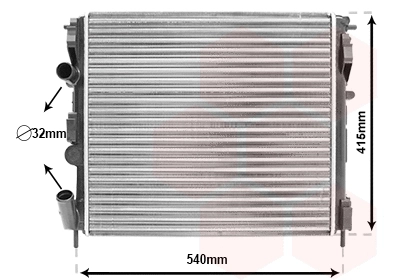 Radiator, engine cooling (43002270)