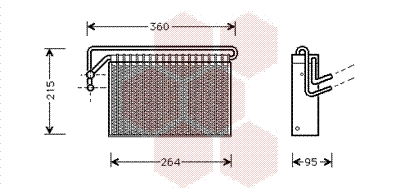 Evaporator, air conditioning (0600V024)