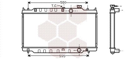 Radiator, engine cooling (27002117)