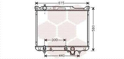 Radiator, engine cooling (52002097)