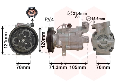 Compressor, air conditioning (1300K306)