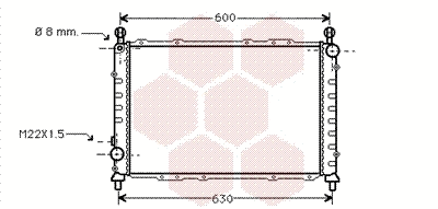 Radiator, engine cooling (01002055)