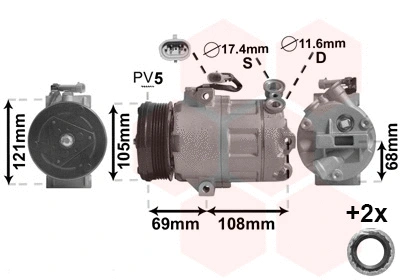 Compressor, air conditioning (3700K316)