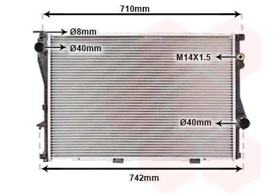 Radiator, engine cooling (06002202)