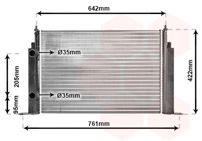 Radiator, engine cooling (17002244)