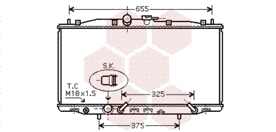 Radiator, engine cooling (25002179)