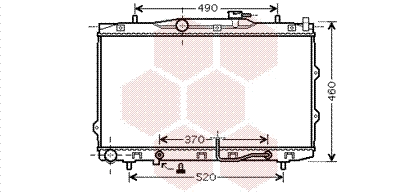Radiator, engine cooling (83002075)