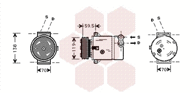 Compressor, air conditioning (3700K273)