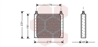 Oil Cooler, engine oil (43003146)