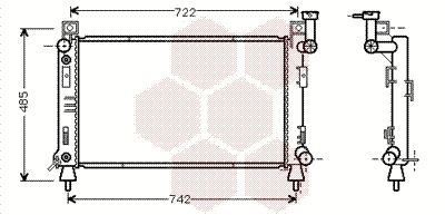 Radiator, engine cooling (07002030)