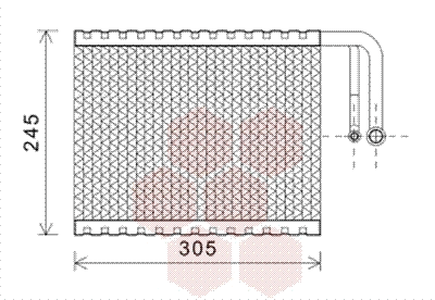 Evaporator, air conditioning (0600V402)