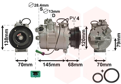 Compressor, air conditioning (0300K011)