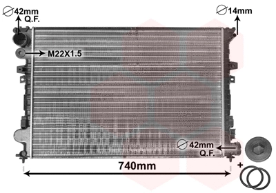 Radiator, engine cooling (09002089)