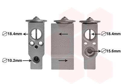 Expansion Valve, air conditioning (52001130)