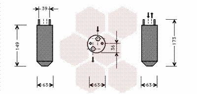 Dryer, air conditioning (8100D023)