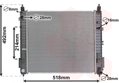 Radiator, engine cooling (33012710)