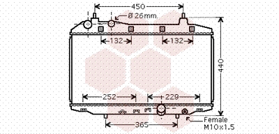 Radiator, engine cooling (25002188)