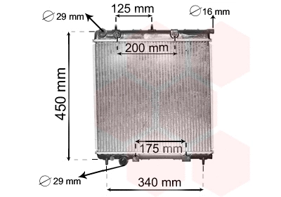 Radiator, engine cooling (40002288)