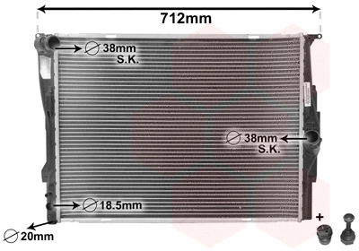 Radiator, engine cooling (06002291)