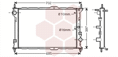 Radiator, engine cooling (18002381)