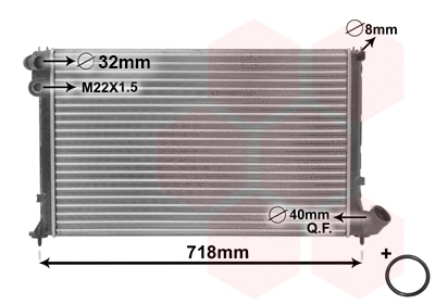 Radiator, engine cooling (09002105)