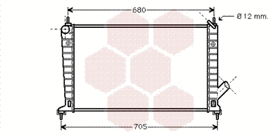 Radiator, engine cooling (47002035)