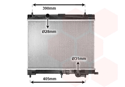 Radiator, engine cooling (53002498)